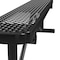 Leisure Craft Leisure Craft 6 FT Outdoor Bench without Back, Portable, Black B6XPP-BLACK - alternate 2
