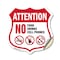 Signmission Property Shield Sign No Food No Drinks N, 18 Inch X 18 Inch, Vinyl Decal SHI-D-18-455 - alternate 1