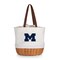 Picnic Time Family Of Brands NCAA Michigan Wolverines Coronado Canvas and Willow Basket Tote - Picnic Bag 203-00-187-344-0 - alternate 1