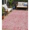 Homeroots 5' X 8' Blush And Ivory Abstract Washable Indoor Outdoor Area Rug 599695 - alternate 1