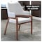Leisuremod Ethora Collection Modern Wooden Dining Chair in White, 2PK EC22W2 - alternate 3