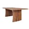 Homeroots 71" Brown Rectangular Solid Wood Dining Table 379798 - alternate 2