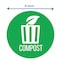 Hls Commercial 3-Pack Vinyl COMPOST Decal Sticker Set, UV-Resistant HLSKERCCOMP3 - alternate 3