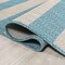 Jonathan Y Negril Two-Tone Wide Stripe Aqua/Cream 4 ft. x 6 ft. Indoor/Outdoor Area Rug SMB203E-4 - alternate 4
