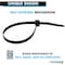 Kable Kontrol Fuel Line Radius Cable Zip Ties, 4 in L, 0.81 in Max Bundle Dia., Black, Nylon 6-6, 18 lbs Strength flct-04-18-100-bk - alternate 3