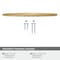 Amerock Arc 6-5/16 inch (160mm) Center-to-Center Champagne Bronze Cabinet Pull, 25PK 25VMP69158CZ - alternate 2