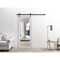 Sartodoors Sturdy Barn Door Clear Tempered Glass, Lucia 2666 White Silk and Aluminum Strips, 6.6FT Black Rail LUCIA2666BD-B-WS-32 x 84 - alternate 3