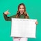 Flipside 18 x 24 Aluminum Framed Calendar Magnetic White Dry Erase Board 17302 - alternate 4