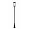 Z-Lite Hartwell 4-Light Outdoor Post Mounted Fixture, 10 in W x 116.75 H, Sand Black 5019PHBR-519P-BK - alternate 2