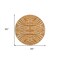 Homeroots 8' Copper And Tan Round Animal Print Washable Indoor Outdoor Area Rug 600644 - alternate 5