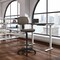 Office Star Products DC Series Sculptured Seat & Back Custom Fabric Drafting Chair, Dillon Java DC517V-R102 - alternate 3
