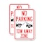 Signmission No Parking Tow Away Zone Tow Truck Symbol, 18'' X 24'' 2 Signs, Heavy Gauge Aluminum, 2PK A-1824-2PACK-23652 - alternate 1