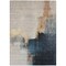 Homeroots 5' X 8' Taupe Black And Blue Abstract Washable Indoor Outdoor Area Rug 603036 - alternate 2