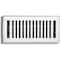 Sierra Grates 4 in. H X 14 in. W Powder Coat Steel, White Floor Register CTP414-WHT - alternate 1