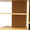 Homeroots 35in Wood Brown Open Shelving TV Stand 468919 - alternate 2