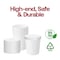 Smarty Had A Party 16 oz Squat Paper Soup Cups with Paper Lids, 500PK 616PLCS-CASE - alternate 3