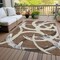 Homeroots 3' X 5' Brown Beige And Gray Abstract Washable Indoor Outdoor Area Rug 599112 - alternate 2