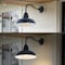 Jonathan Y Aurora 12.3 in. 1-Light Farmhouse Industrial Iron LED Gooseneck Arm Outdoor Sconce, Navy JYL7613C - alternate 2