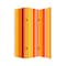 Homeroots 72" Orange And Yellow Canvas Folding Three Panel Screen Room Divider 277078 - alternate 4