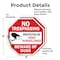 Signmission No Trespassing Protected by Video S, 4 inch X 4 inch, Vinyl Decal, 2PK OC-D-2PACK-4-92 - alternate 2