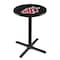 Holland Bar Stool Co 36" Blk Wrinkle Washington State Pub Table, 36" dia. Top L211B3636WashSt - alternate 1