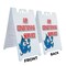 Signmission Air Conditioning Service, A-Frame & 2 Decals Installed, Heavy-Duty Plastic Frame SBHD-D-2436-Air Conditioning Service - alternate 4
