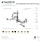 Kingston Brass Two-Handle Wall Mount Bridge Kitchen Faucet, Oil Rubbed Bronze KS2445AL - alternate 4