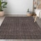 Homeroots 5' X 8' Chocolate And Black Geometric Washable Indoor Outdoor Area Rug 595542 - alternate 3