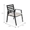 Leisuremod Chelsea 7-Pc Aluminum Extendable Dining Set, Weatherproof Cushions, Powder-Coated, 7PK CC20BL-BG6-MDT78BL - alternate 2