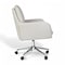 Martha Stewart Clara Upholstered Office Chair in Bedford Gray/Polished Nickel CH-240231-1-GY-MS - alternate 3