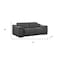 Homeroots 76in Dark Gray and Silver Italian Leather Power Reclining Loveseat 720517 - alternate 4