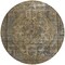 Homeroots 8' Brown And Denim Blue Round Medallion Washable Indoor Outdoor Area Rug 616048 - alternate 2