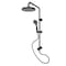 Kingston Brass Wall Mount Rain Drop Shower System with Hand Shower, Matte Black KSG2390D - alternate 1