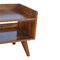 Homeroots 35in Brown Linen and Solid Wood Upholstered Storage Bench With Cabinet 717466 - alternate 2