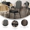 Flash Furniture HERCULES Series Crown Back Stacking Banquet Chair in Black Dot Patterned Fabric - Black Frame FD-C01-B-S076-GG - alternate 3