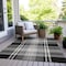 Homeroots 5' X 8' Black Gold And Gray Plaid Washable Indoor Outdoor Area Rug 596310 - alternate 4