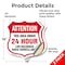 Signmission 24 Hour Surveillance Shield Sign Attenti, 18 inch X 18 inch, Vinyl Decal, 2PK SHI-D-2PACK-18-349 - alternate 5