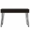 Homeroots 47" Black and Brown Wood Computer Desk With Two Drawers 403812 - alternate 1