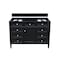 James Martin Vanities Brittany 48" Single Vanity, Black Onyx, w/ 3 CM Siberian Silestone Top 650-V48-BKO-3SFR - alternate 4
