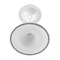Homeroots 42" White Fiberglass And Metal Dining Table 520860 - alternate 2
