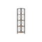 Homeroots 59" Taupe Metal Corner Bookcase 489786 - alternate 1
