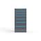 Strong Hold 7 drawer cabinet - (3x 5ft, 2x 7ft, 2x 9ft) - Blue accents - Keyed Alike S3060-PPAAS-0702FS - alternate 1