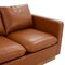 Leisuremod Nervo Upholstered Leather Sofa with Gold Frame, Cognac Tan NS83BR-L - alternate 2