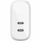Belkin Belkin 40W Dual Port USB-C Wall Charger - Fast Charging for iPhone, Galaxy, iPad, AirPods & More WCB006dqWH - alternate 2