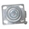Vestil Rubber Swivel With Brake Caster 4 In. Diameter x 2 In. Width 396 Lb. Capacity Black CST-VE-4X2MR-SWB - alternate 2