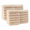 Arkwright Home Family Essentials Washcloths 12x12 Beige - Case of 144, 24PK FEWC-24PK-BG - alternate 1