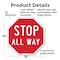 Signmission Stop All Way, 10 Inch X 10 Inch, Plastic Sign OC-P-10-9 - alternate 3