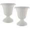 Pure Garden Outdoor Planter 2-Pack 16x18 in Urn Planters Plastic Plant Pots for Indoor or OutdoorFlower Pots 50-LG1429 - alternate 2