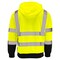 Dome75 Hi-Vis Pullover Hoodie, ANSI/ISEA 107-2020 Class 3, Polyester, Hi-Vis Yellow/Black Bottom, MD DHP1632 - alternate 2