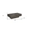 Homeroots 59" Dark Gray Solid Wood Solid Coffee Table 565306 - alternate 3